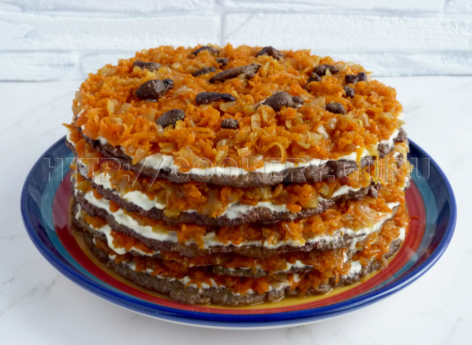 печеночный торт, печеночный торт рецепт, печень печеночный торт, печеночный торт пошагово, печеночный торт рецепт пошагово, печеночный торт из говяжьей печени, печеночный торт с морковью и луком, печеночный пирог, печеночный пирог рецепт, печеночный пирог фото, печеночный пирог рецепт с фото, печеночный пирог с морковью и луком